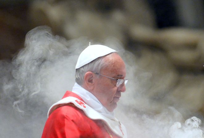 Pope Francis is expected to lead a service at St. Peter's Basilica on Sunday marking the end of the "Year of Faith" at which the relics will be shown to those present.