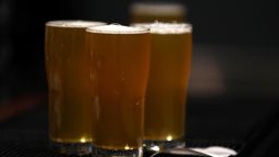 WINDSOR, CALIFORNIA - FEBRUARY 01: Glasses of Russian River Brewing's Pliny the Younger sit on the bar at the Russian River Brewing Company on February 01, 2019 in Windsor, California. Hundreds of people lined up hours before the opening of Russian River Brewing Co. to taste their annual release of the wildly popular Pliny the Younger triple IPA beer that will only be available on tap until February 14th. Craft beer aficionados rank Pliny the Younger as one of the top beers in the world. (Photo by Justin Sullivan/Getty Images)