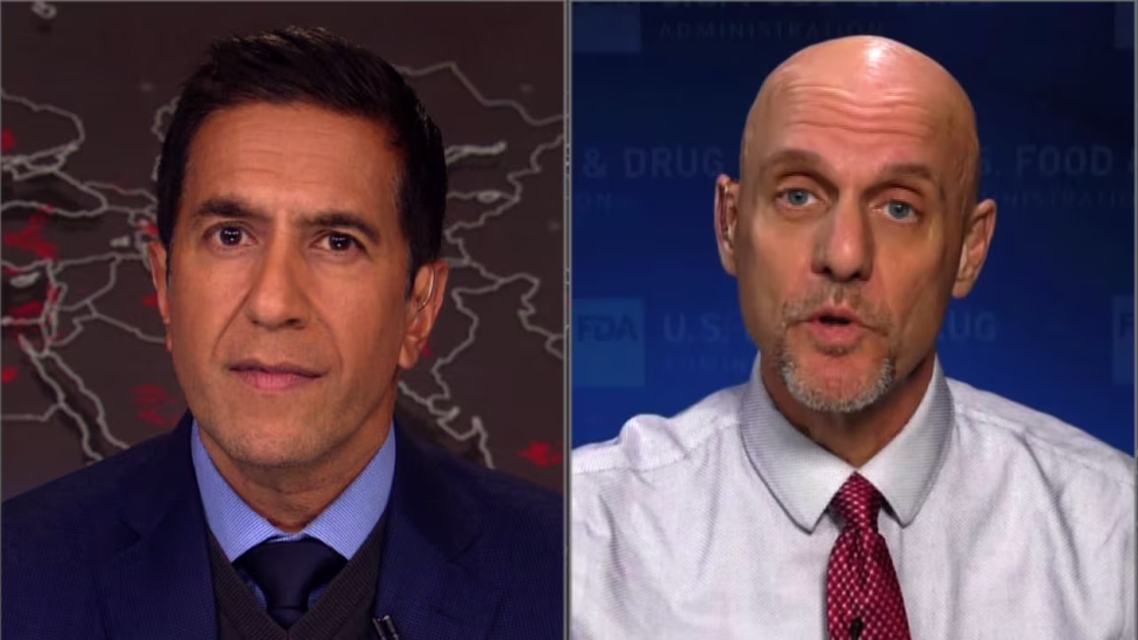 CNN's Dr. Sanjay Gupta and FDA commissioner Dr. Stephen Hahn.