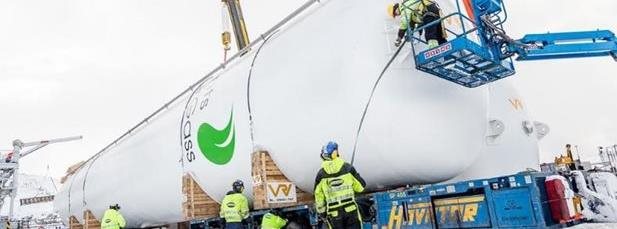 cryogenic tank installation